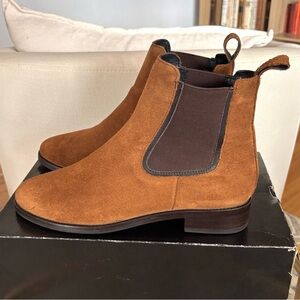 Thursday Boot Company Women’s Chelsea Boots Duchess Suede Cognac Size 10 Booties